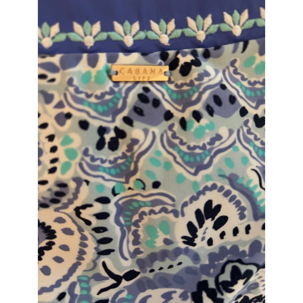 Cabana Life x Talbots UPF 50 Byron Bay Floral Embroidered Tunic Cover-Up Large - Picture 9 of 9